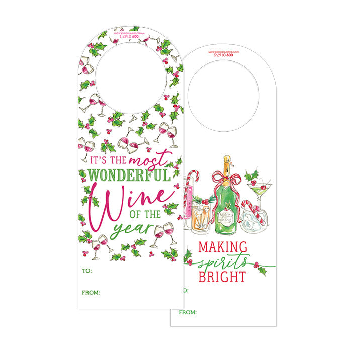 It's The Most Wonderful Wine Of The Year Wine Tag