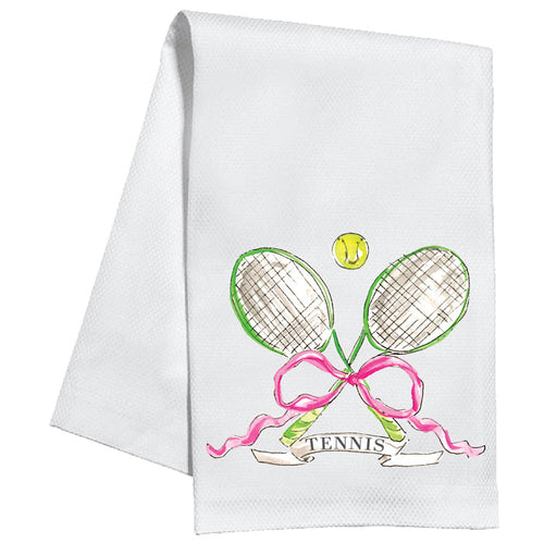 Tennis Rackets with Ball Kitchen Towel