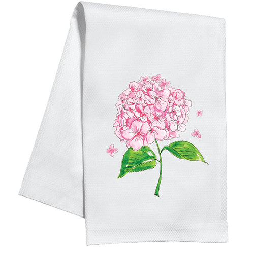 Pink Hydrangea Kitchen Towel