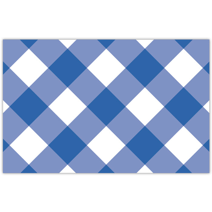 Navy Buffalo Check Placemats RosanneBECK Collections