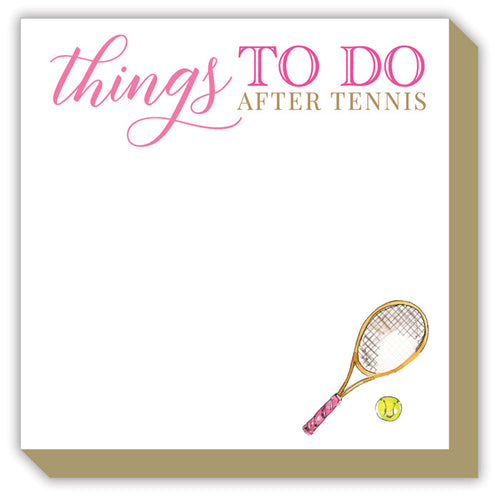 Things To Do After Tennis Pink Luxe Notepad