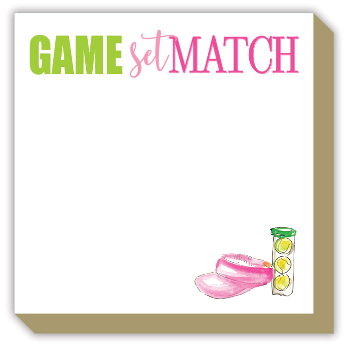 Game Set Match Luxe Notepad