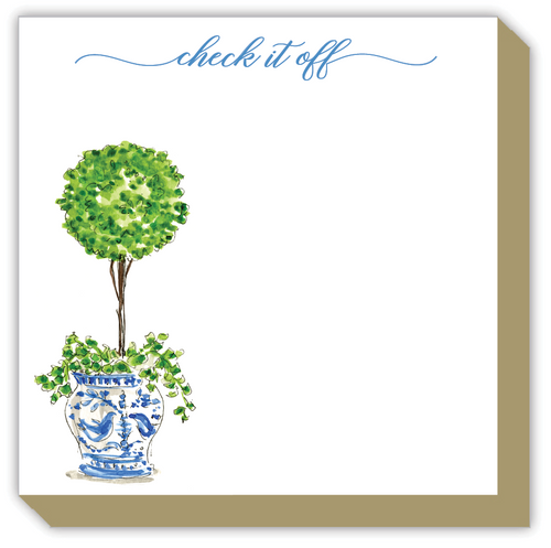 Check It Off Ivy Topiary Luxe Notepad