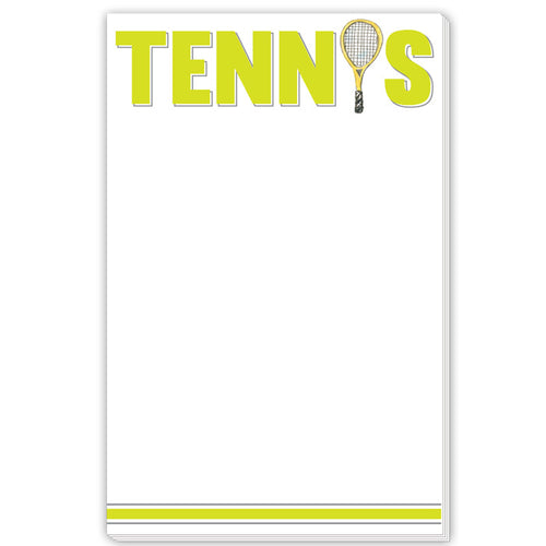 Tennis Lime Large Notepad