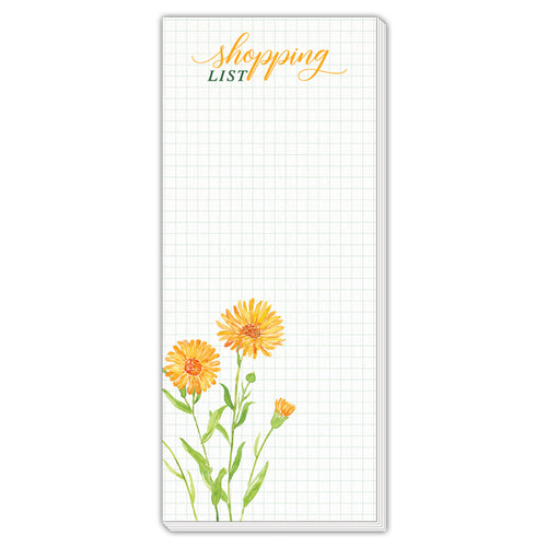 Shopping List Dandelions Skinny Notepad