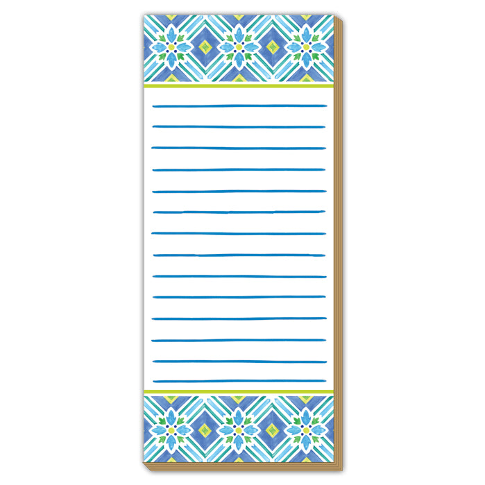 Blue and Green Tile Luxe Skinny Pad