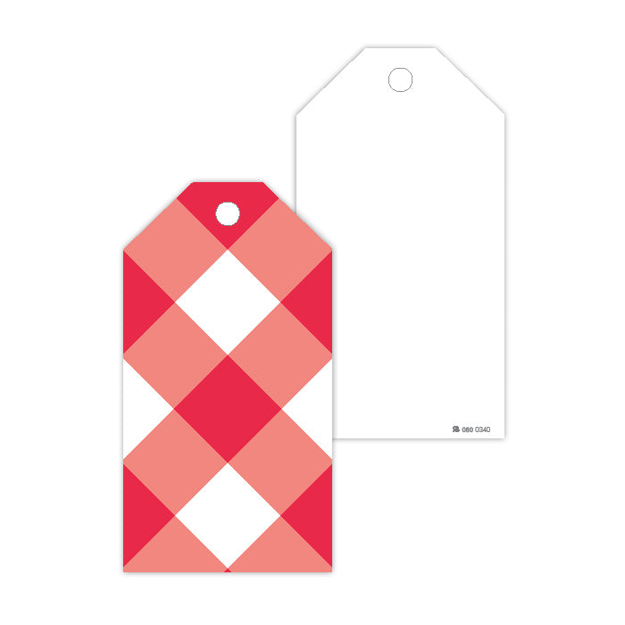 Red Buffalo Check Gift Tags – RosanneBECK Collections