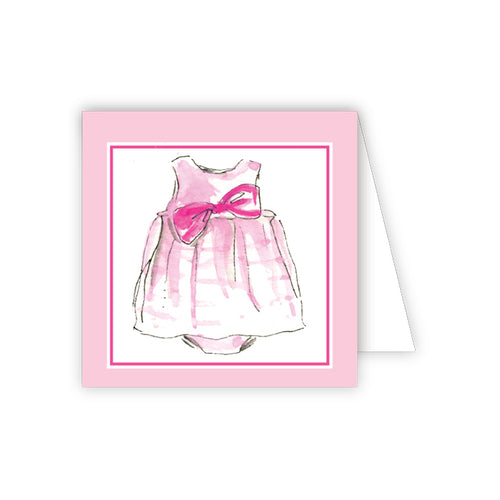 Pink Dress Enclosure Card