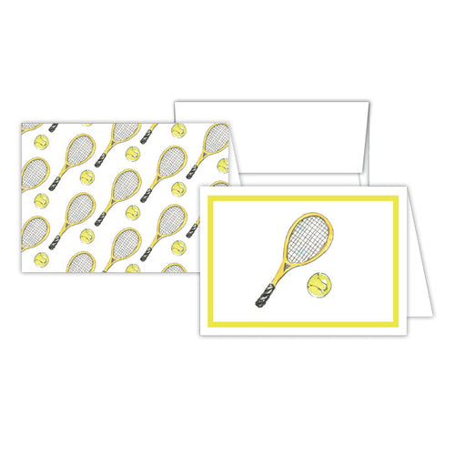 Tennis Racket & Ball Stationery Notes