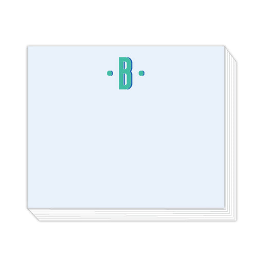 Color Block Monogram B Notepad