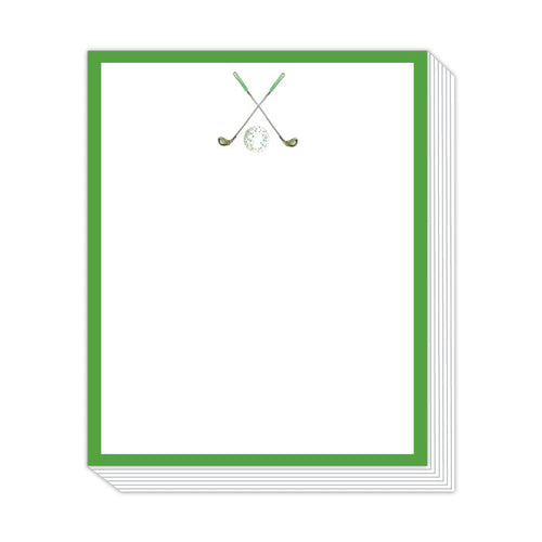 Crossed Golf Clubs Stack Pad