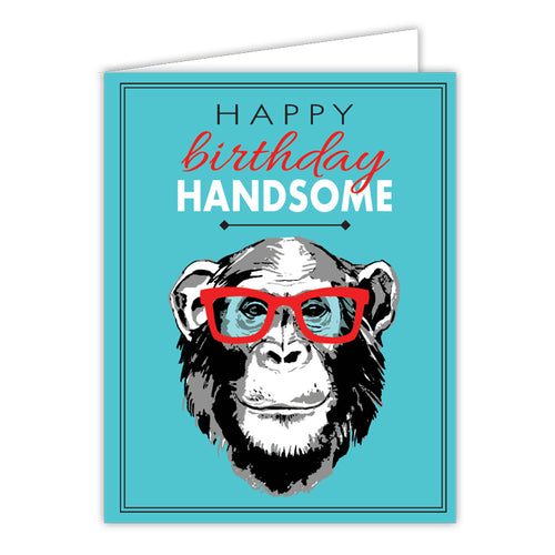 Happy Birthday Gorilla Folded Greeting Card