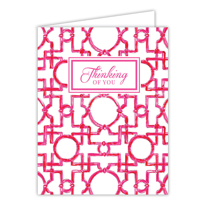Thinking of You Asian Trellis Small Folded Greeting Card – RosanneBECK ...