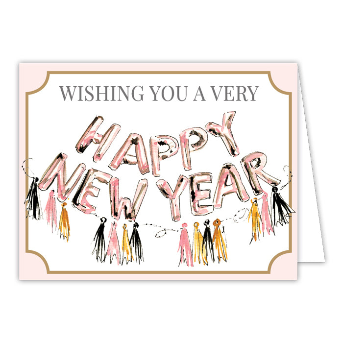 Wishing you a very Happy New Year Greeting Card