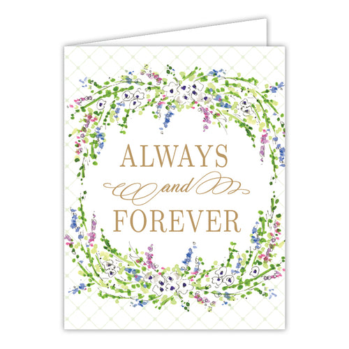 Always and Forever Small Folded Greeting Card