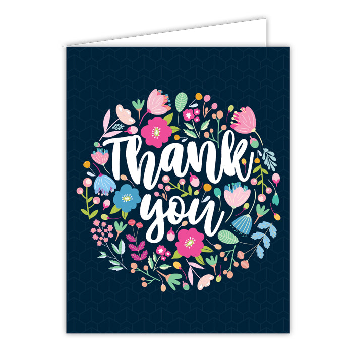 Thank You Blossoms Small Folded Greeting Card