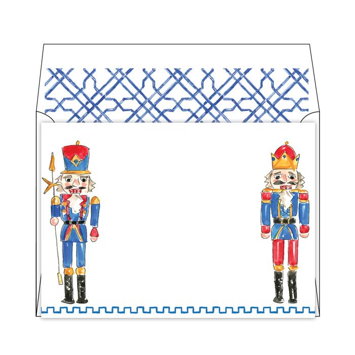 Handpainted Nutcrackers Flat Note Stationery