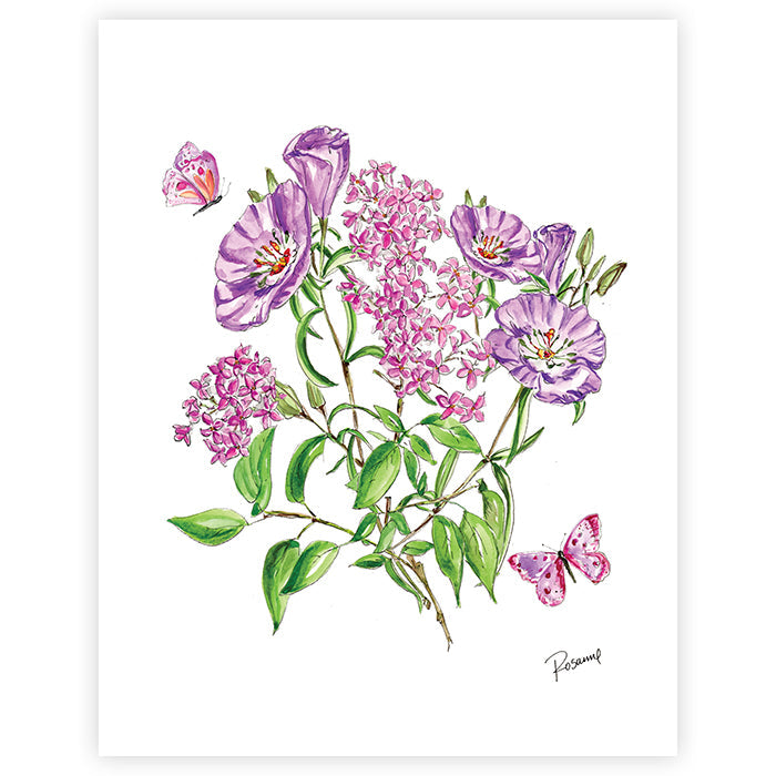 Lavender Botanical Art Print II
