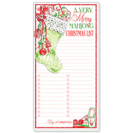 Very Merry Mahjong Christmas List Notepad