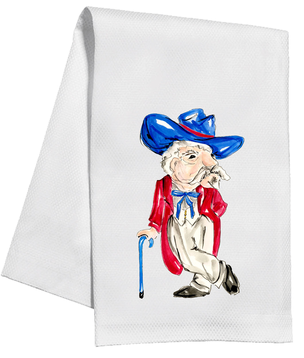 Rebel Red And Blue Kitchen Towel