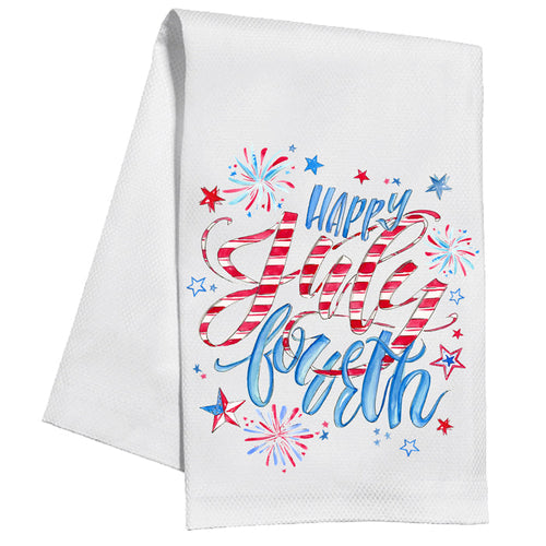 Happy July Fourth Kitchen Towel