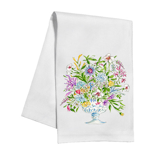 Blue Botanical Vase Kitchen Towel