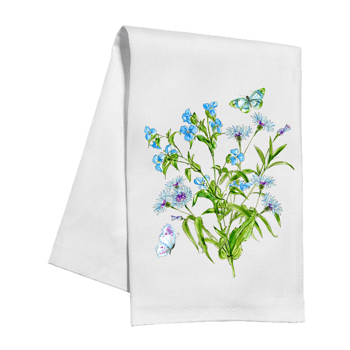 Blue Botanical Kitchen Towel II