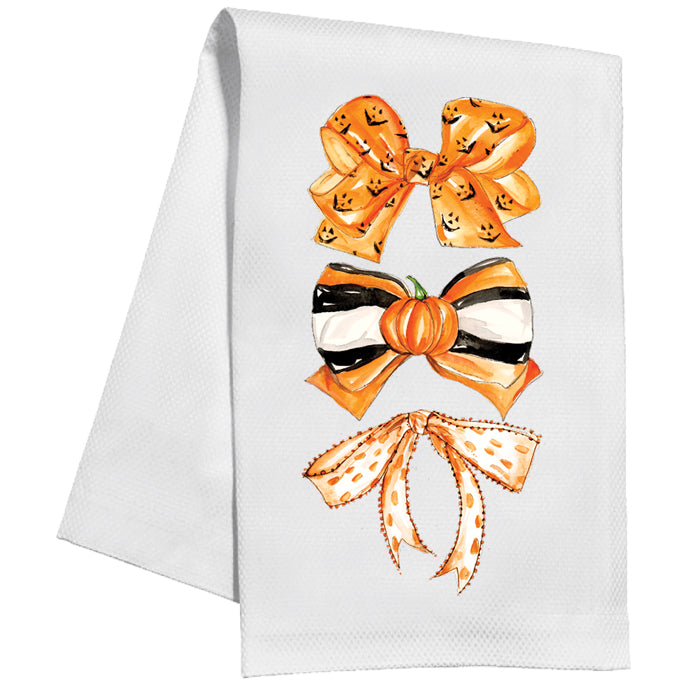 Halloween Bows Kitchen Towel