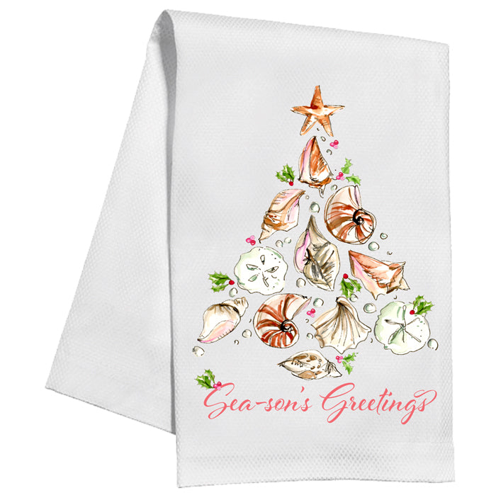 Sea-son's Greetings Kitchen Towel