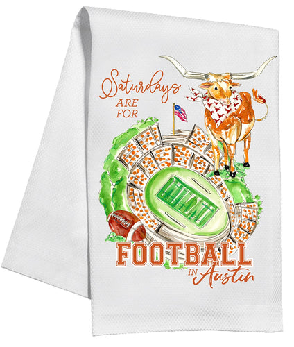 "Saturdays are for football in Austin" Kitchen Towel