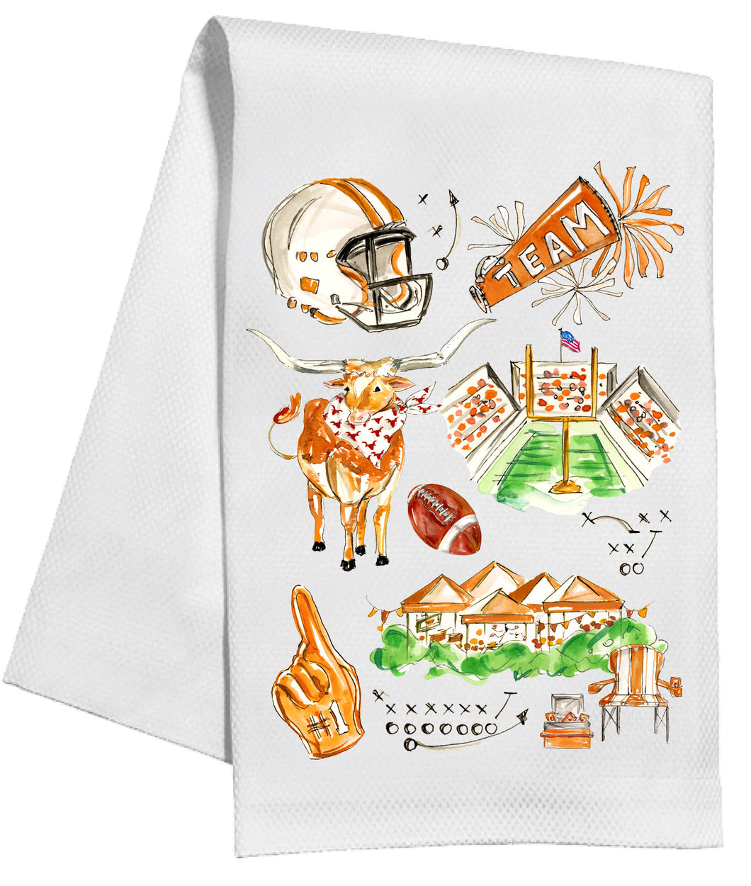 Texas Icons Kitchen Towel
