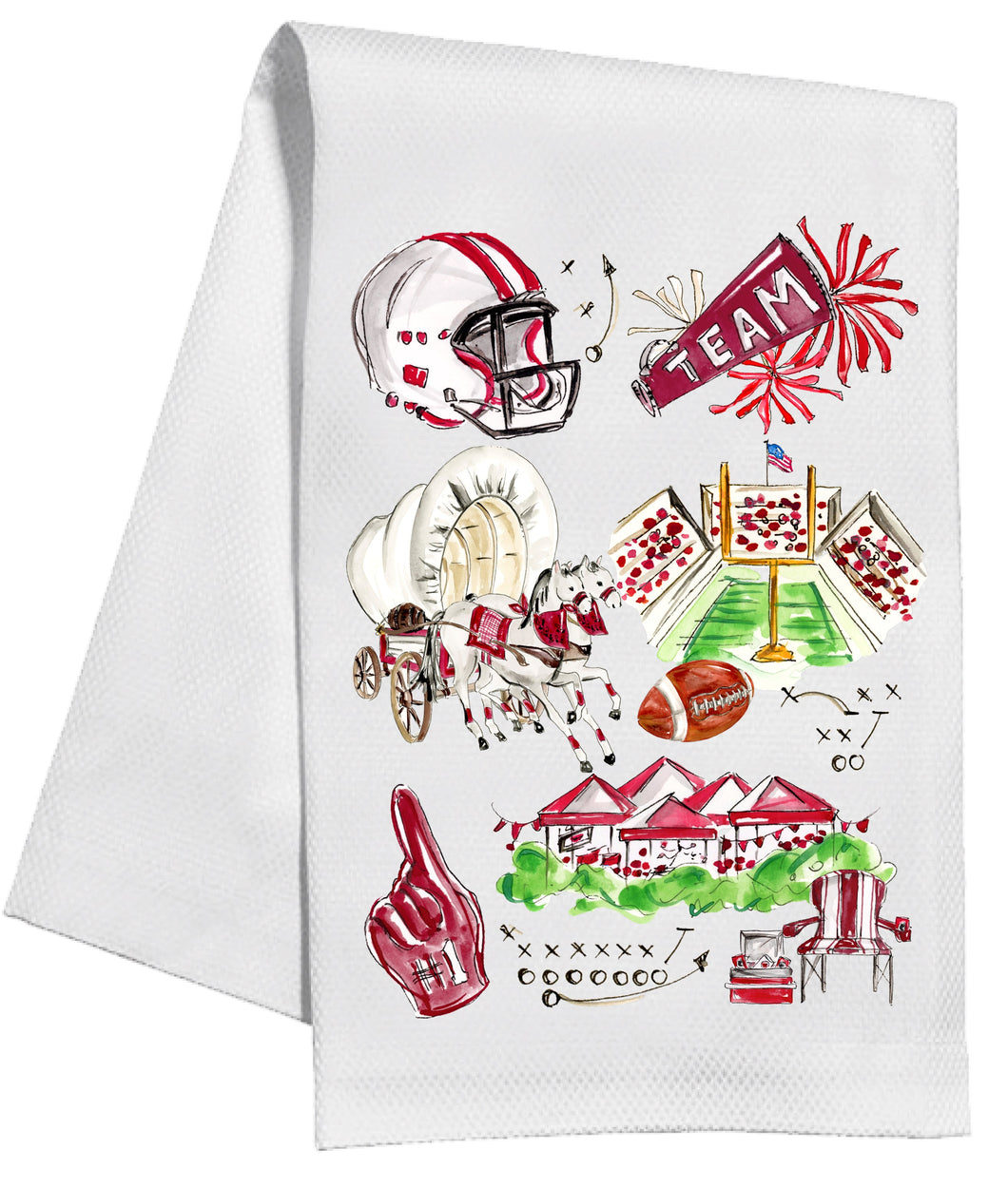 Oklahoma Icons Kitchen Towel