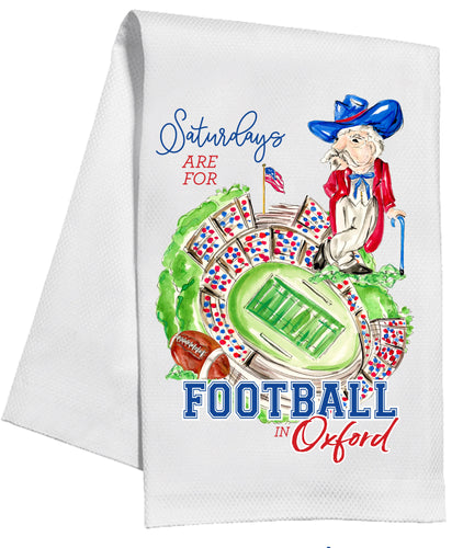 "Saturdays are for Football in Oxford" Kitchen Towel