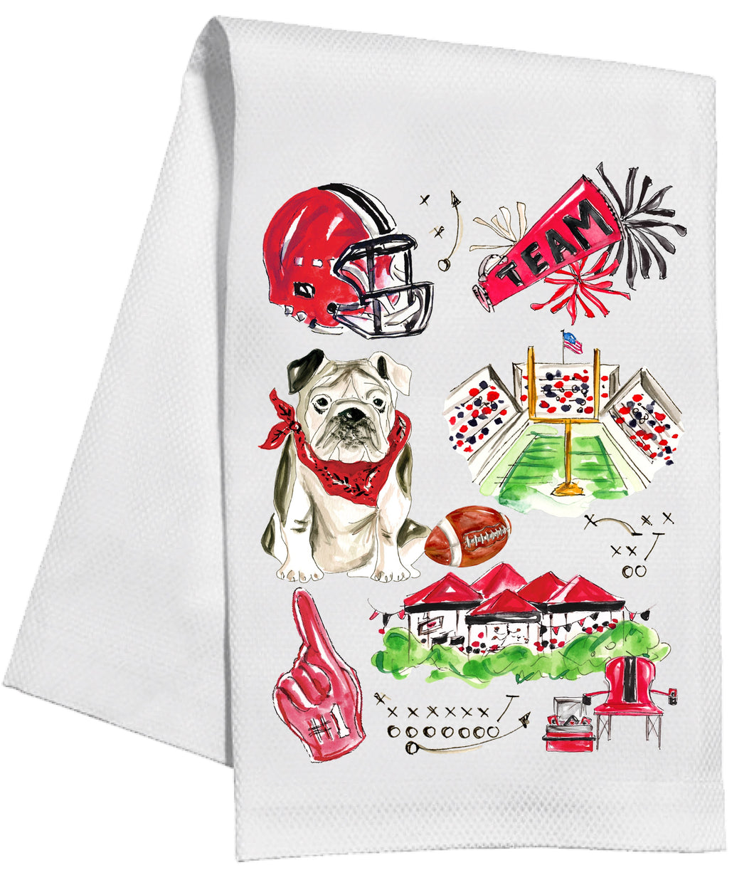 Georgia Icons Kitchen Towel