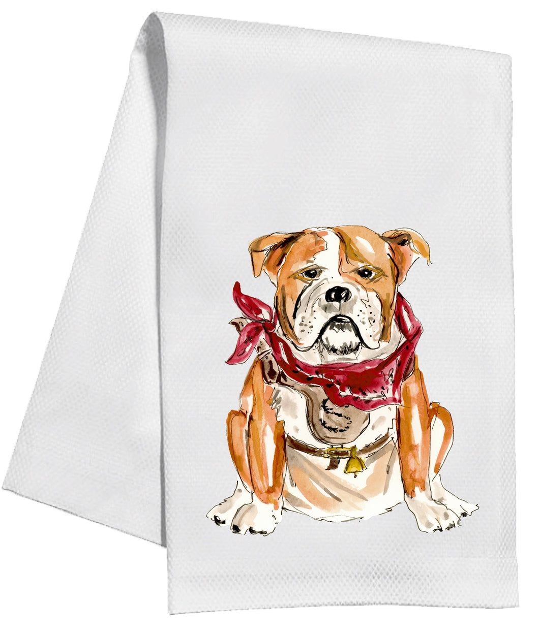 Maroon Bulldog Kitchen Towel