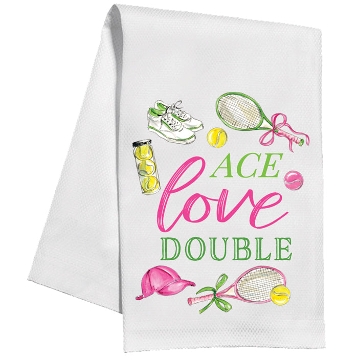 Ace Love Double Tennis Icons Kitchen Towel