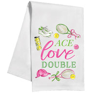 Ace Love Double Tennis Icons Kitchen Towel
