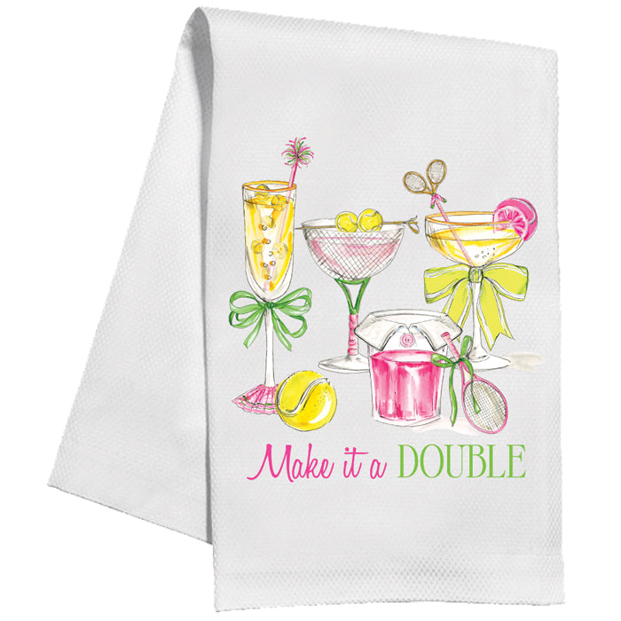 Tennis Cocktails Make It A Double Kitchen Towel