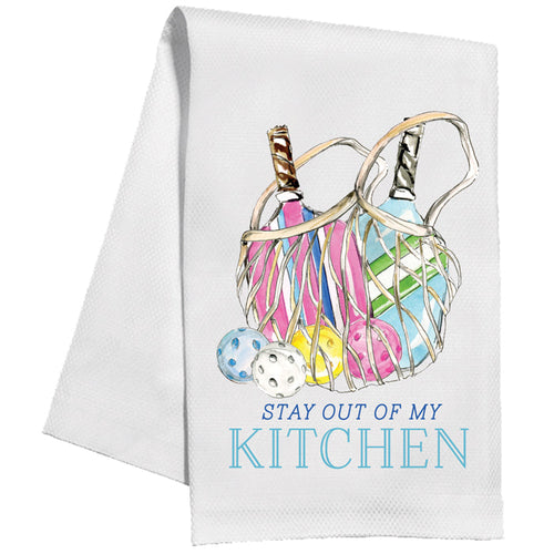 Stay Out Of My Kitchen Pickleball Net Kitchen Towel