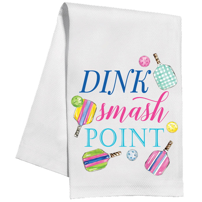 Dink Smash Point Pickleball Paddles Balls Kitchen Towel