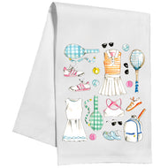 Tennis Whites Kitchen Towel