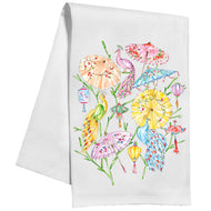 Mahjong Parasol & Peacock Kitchen Towel