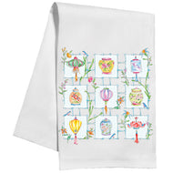 Mahjong Lantern & Ginger Jar Kitchen Towel