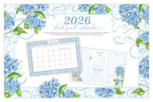 2026 Desk Pad Calendar  | Garden Party