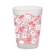 Coral Mahjong Tile Frost Flex Cups