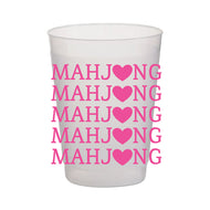 Pink Mahjong Repeat Frost Flex Cups