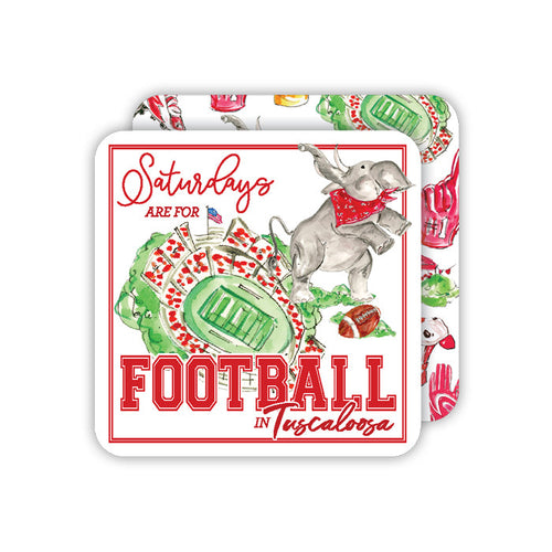 "Saturdays are for football in Tuscaloosa" Paper Coasters