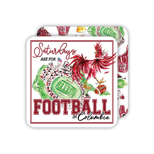 "Saturdays are for Football in Columbia" Paper Coasters