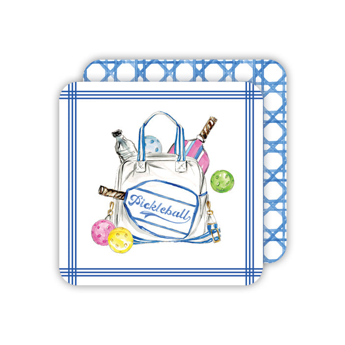 Pickleball Equipment Bag Square Coasters