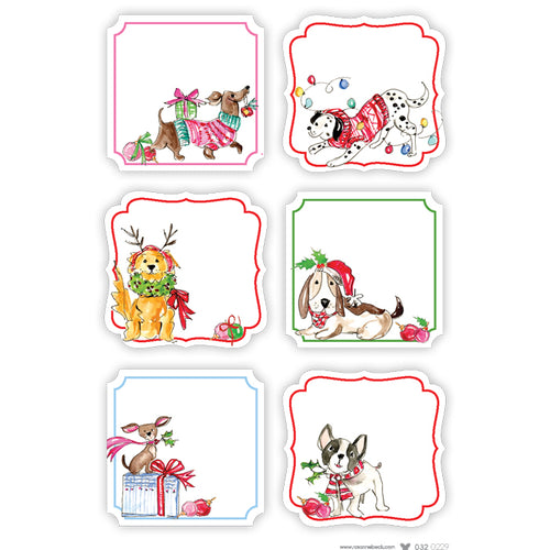 Christmas Dogs Die-Cut Stickers